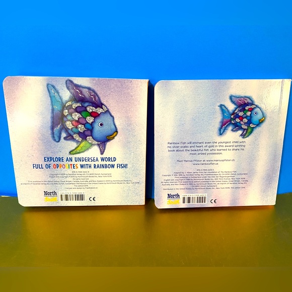 RAINBOW FISH VINTAGE HARDCOVER BOARD BOOK BUNDLE OF 2 MARCUS PFISTER 1996 & 2005 - Picture 9 of 14